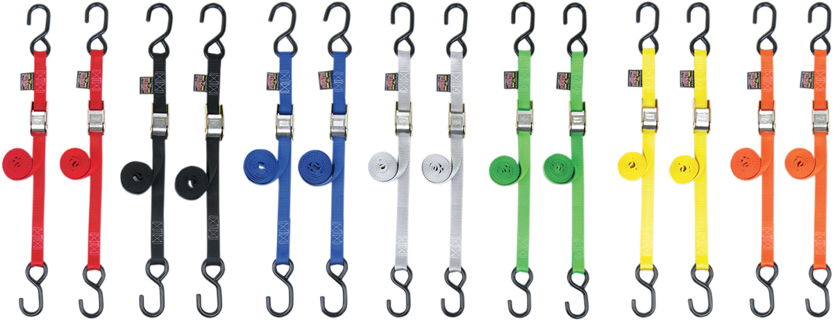 POWERTYE MFG. Standard Tie-Downs - 1" x 5-1/2' - Green 22265