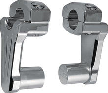 Pivoting Handlebar Riser Chrome 2" Rise