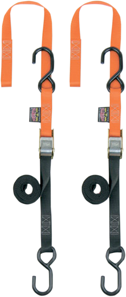 POWERTYE MFG. Soft-Tye Tie-Downs - 1" x 5-1/2' - Orange 23629