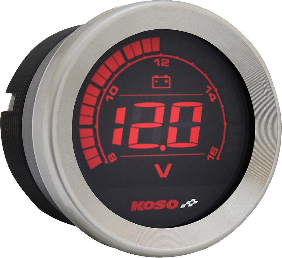 Hd 02 Series Gauge Kit Silver Bezel Oil Temp