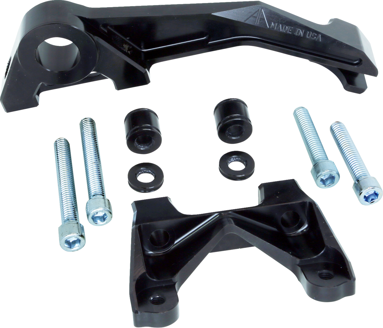 ALLOY ART Multi Brake Caliper Mount - 108mm Bolt Center - Black - Super Sport MCRB2-2