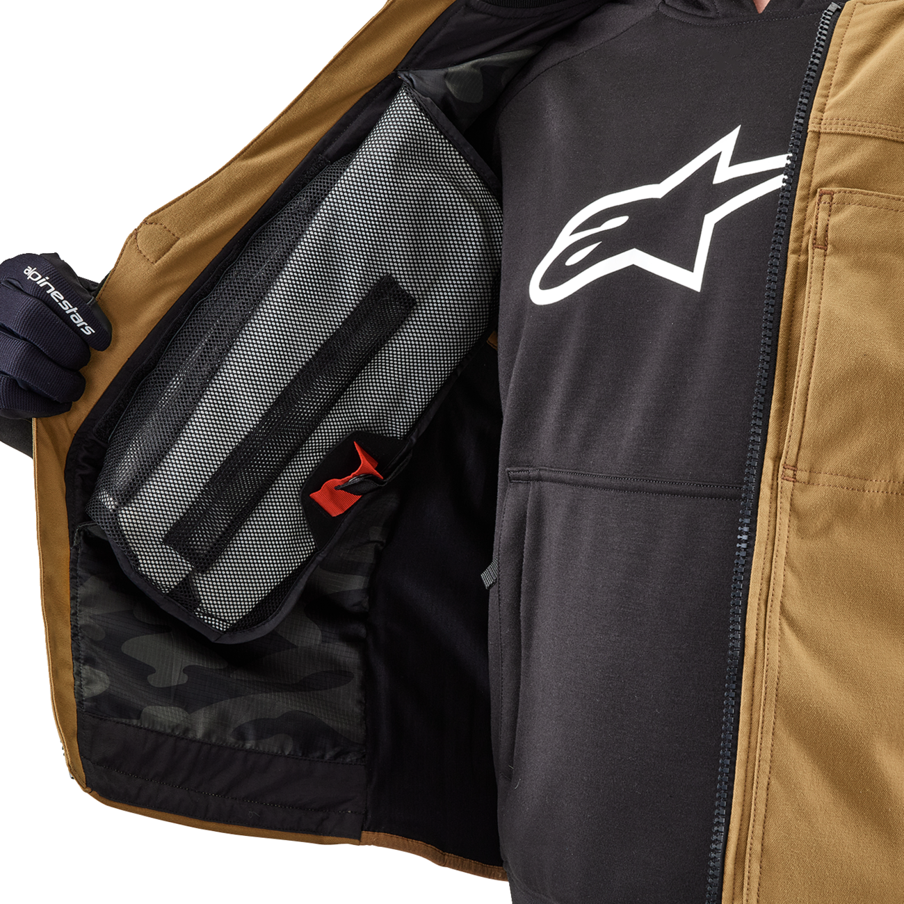 ALPINESTARS TECH-AIR Tech-Air® 3 v2 Canvas Vest - Tan - Medium 6505125-86-M