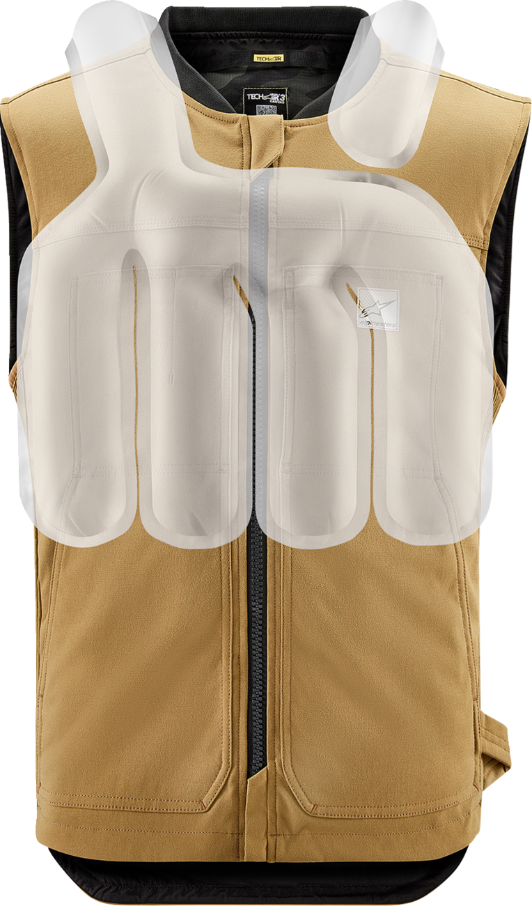 ALPINESTARS TECH-AIR Tech-Air® 3 v2 Canvas Vest - Tan - Medium 6505125-86-M