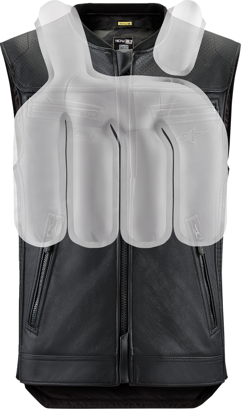 ALPINESTARS TECH-AIR Tech-Air® 3 v2 Leather Vest - Black - XS 6505225-10-XS
