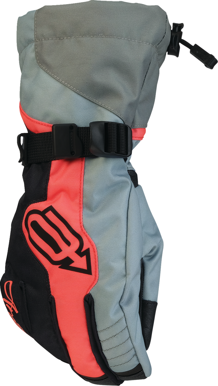 ARCTIVA Women's Pivot 8 Gloves - Gray/Coral - XL 3341-0457