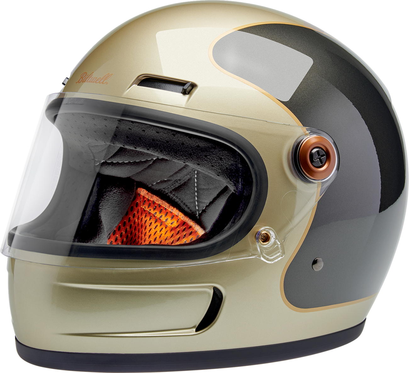 BILTWELL Gringo SV Helmet - Tracker - Gloss Metallic Champagne/Charcoal - Small 1006-5100-502