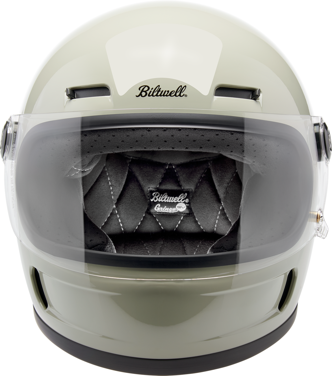 BILTWELL Gringo SV Helmet - Gloss Chalk Gray - Medium 1006-196-503