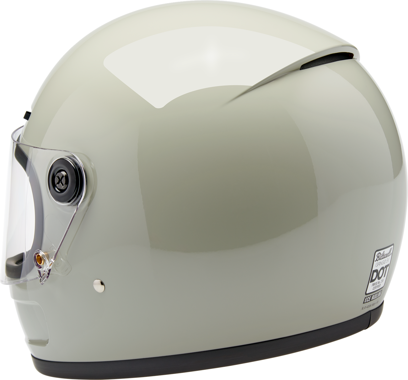 BILTWELL Gringo SV Helmet - Gloss Chalk Gray - Small 1006-196-502