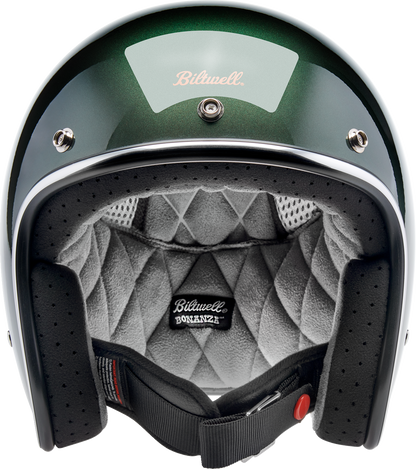 BILTWELL Bonanza Helmet - Metallic Sierra Green - XS 1001-324-201