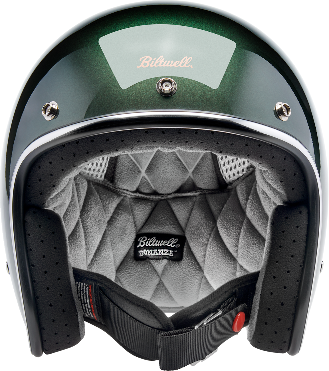BILTWELL Bonanza Helmet - Metallic Sierra Green - Small 1001-324-202
