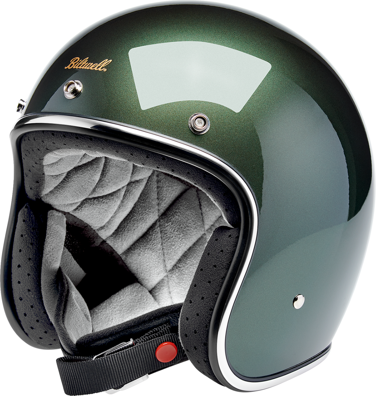 BILTWELL Bonanza Helmet - Metallic Sierra Green - XL 1001-324-205