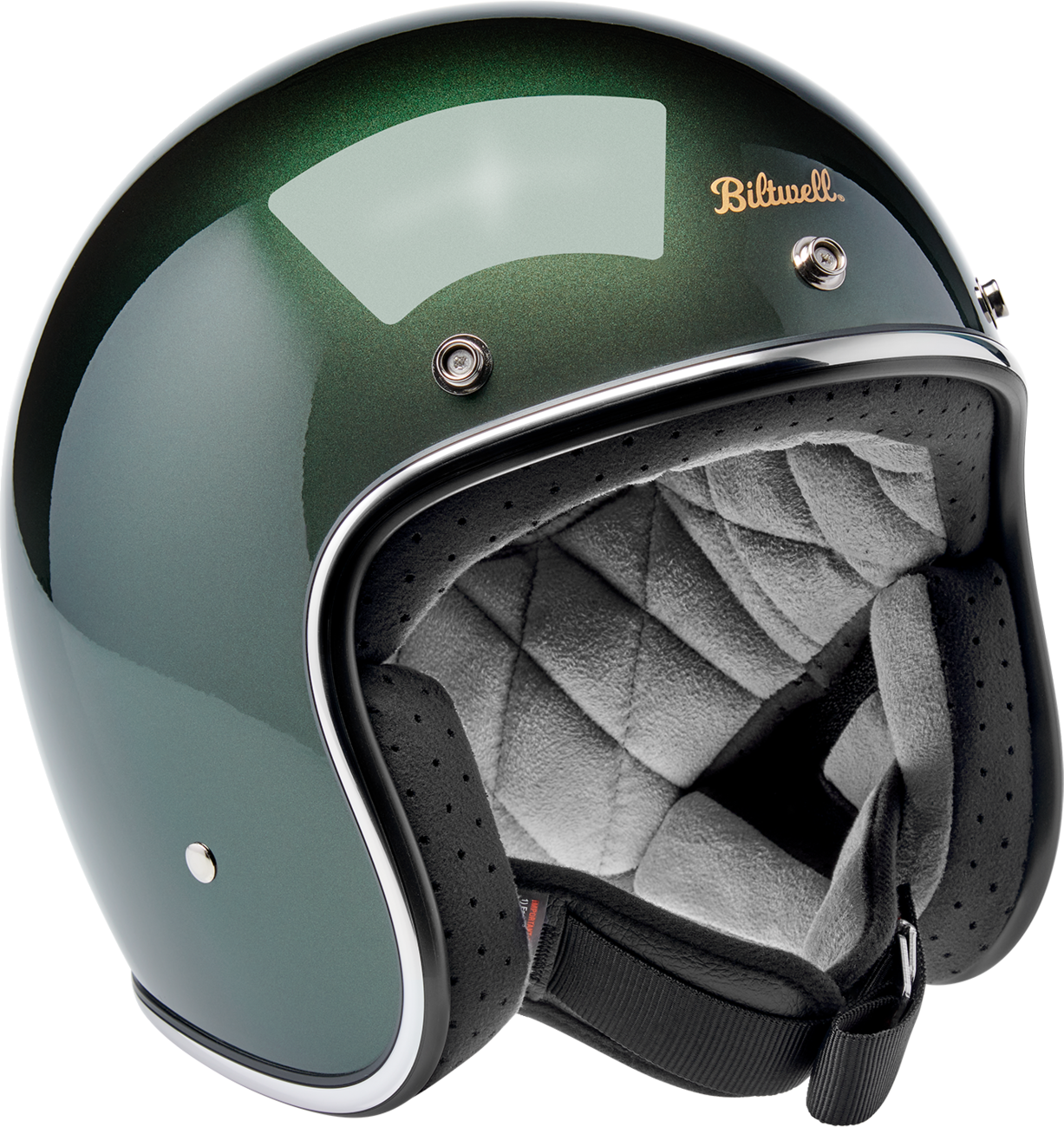 BILTWELL Bonanza Helmet - Metallic Sierra Green - XL 1001-324-205
