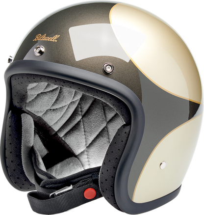 BILTWELL Bonanza Helmet - Scallop - Metallic Charcoal/Champagne - Small 1001-589-202