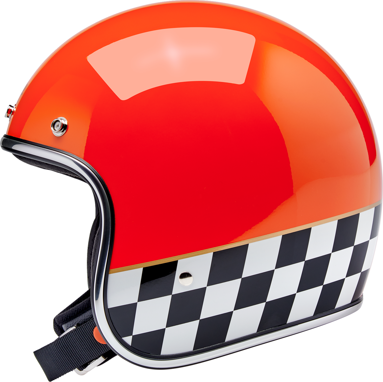 BILTWELL Bonanza Helmet - Competition - Orange - Large 1001-590-204