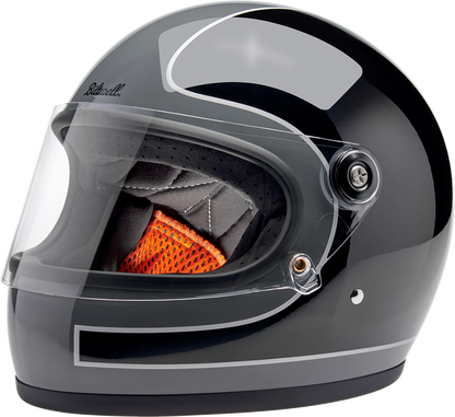 BILTWELL Gringo S Helmet - Tracker - Gloss Storm Gray/Black - Small 1003-562-502
