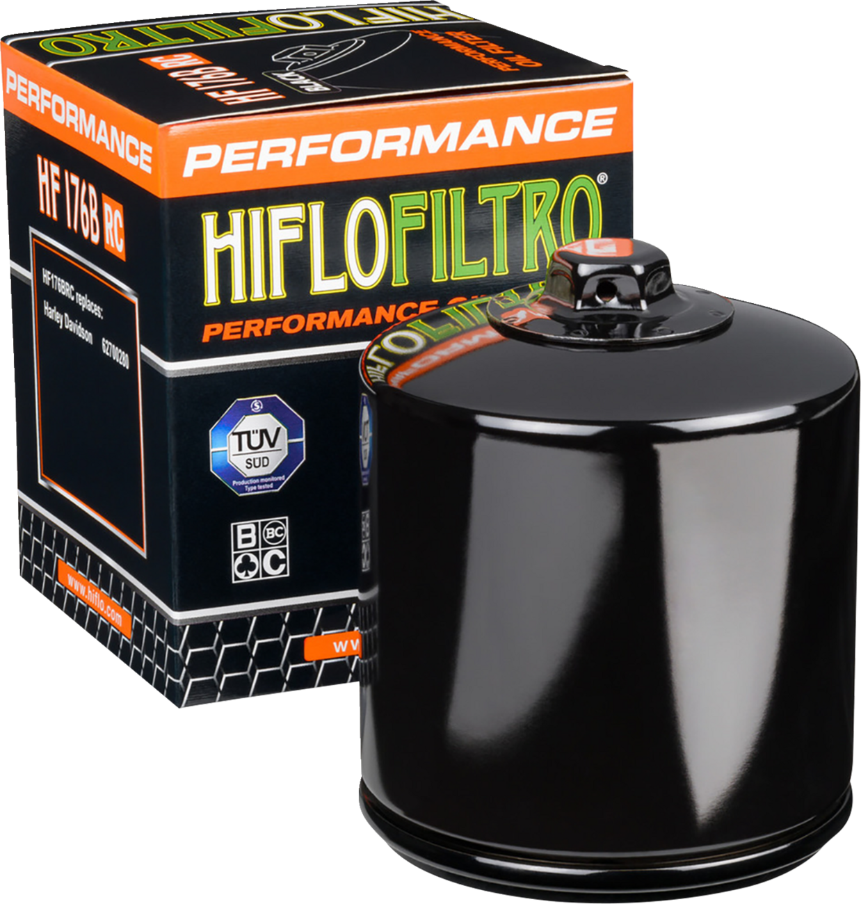 HIFLOFILTRO Performance Oil Filter - Black HF176BRC