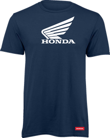 HONDA APPAREL Honda Wing T-Shirt - Navy/White - 2XL LEM25S-M54-2XL