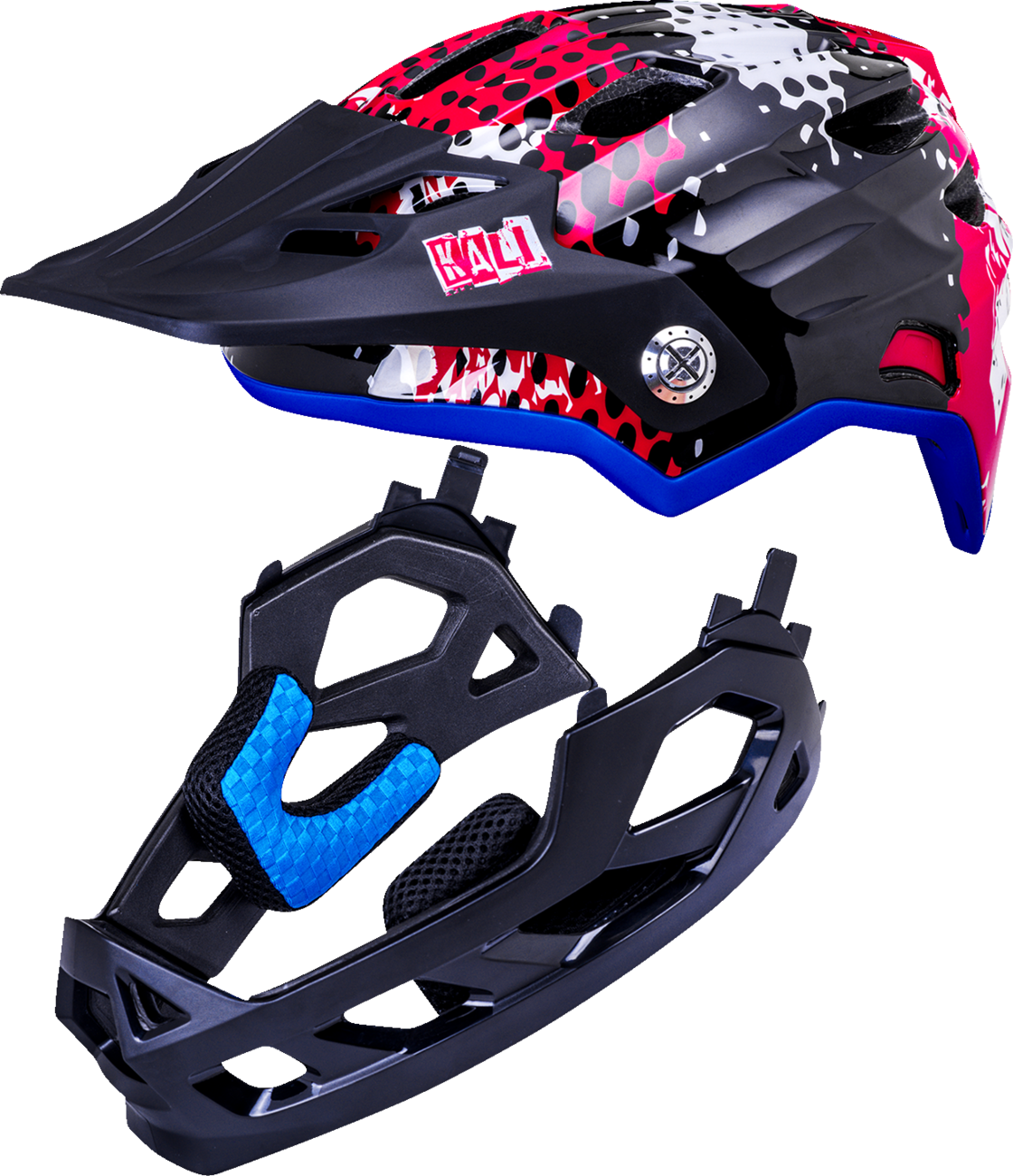 KALI Child Maya Helmet - Punk - Red 0221925212