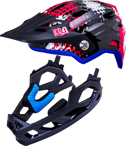 KALI Child Maya Helmet - Punk - Red 0221925212