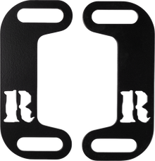RICKRAK Centering Muffler Brackets - Powder-Coated - Black RR-MCB