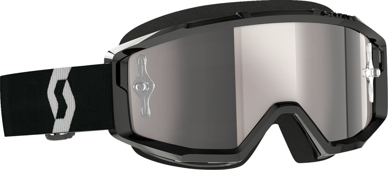 SCOTT Primal Goggle - Black/White - Silver Chrome Works Lens 2785971007269