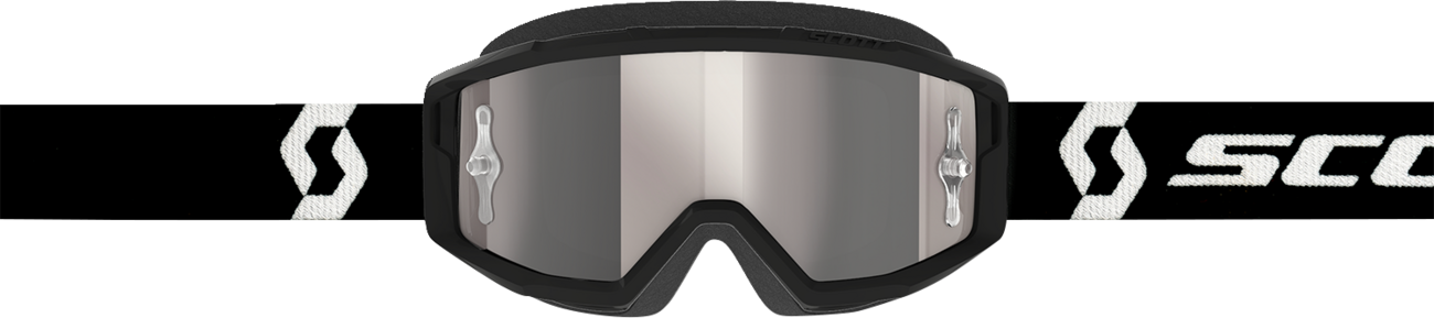 SCOTT Primal Goggle - Black/White - Silver Chrome Works Lens 2785971007269