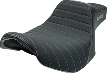SLYFOX High Noon Seat - Vinyl - Classic Stitch - Gray Logo - FLH/FLT '23-'24 4704B-SlyFox