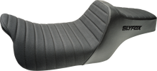 SLYFOX Highnoon Seat - Vinyl - Classic Stitch - Black Logo - FLH/FLT '08-'24 4710A-SlyFox