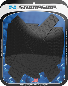 STOMPGRIP Tank Grips - Icon - Black - Honda - CRF '21-'24 55-14-0190B