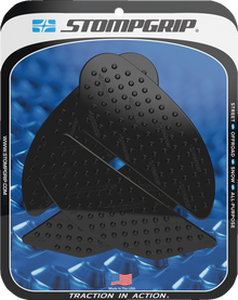 STOMPGRIP Tank Grips - Volcano - Black - Kawasaki - Ninja '18-'23 55-10-0150B