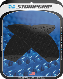 STOMPGRIP Tank Grips - Volcano - Black - Suzuki - GS '18-'25 55-10-0152B