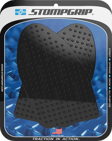 STOMPGRIP Tank Grips - Volcano - Black - Suzuki - GS '22-'25 55-10-0179B