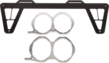TRINITY RACING Full Dual Exhaust System - Brushed - RZR XP 1000 TR-4190D