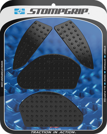 STOMPGRIP Tank Grips - Volcano - Black - Yamaha - MT '20-'25 55-10-0205B
