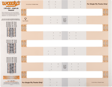 WOODY'S Studding Template - Track - 120"/129"/137"/146"/154" - 2.86" Pitch 286S-TEMP-3