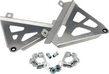 WORKS CONNECTION Radiator Brace Set - Silver - Yamaha 18-073