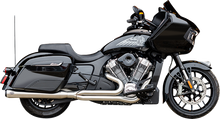 S&S CYCLE 2-into-1 Qualifier Exhaust System - Brushed Stainless Steel - 49 State - Indian with PowerPlus 550-1132
