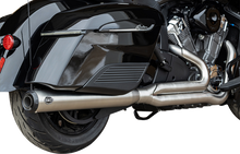 S&S CYCLE 2-into-1 Qualifier Exhaust System - Brushed Stainless Steel - 49 State - Indian with PowerPlus 550-1132