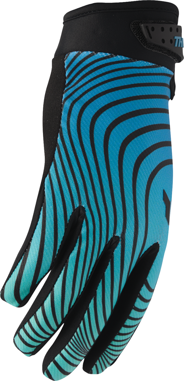 THOR Launchmode Identity Gloves - Teal/Black - Medium 3330-8530