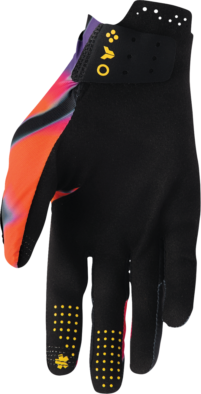 THOR Sportmode Inferno Gloves - Orange/Purple - Large 3330-8558