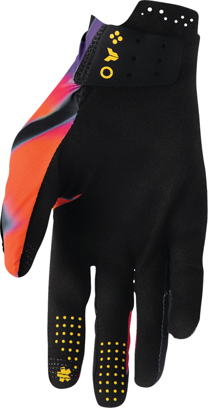 THOR Sportmode Inferno Gloves - Orange/Purple - Large 3330-8558