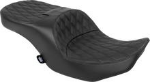DRAG SPECIALTIES SEATS Freedom Seat - Black - Vinyl - Black Double Diamond Stitch - FLT/FLH '23-'25 4711B