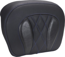 MUSTANG Chopped Tour-Pak® Pad - Sky Blue Stitching - FLH/FLT '23-'25 88440SB