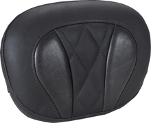 MUSTANG Deluxe Sissy Bar Pad - Diamond - Black Stitch - FLT/FLH '23-'25 88450