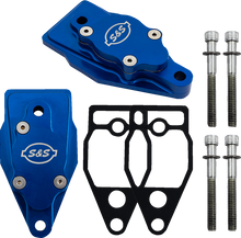 S&S CYCLE Billet Head Breather Kit - Anodized Blue - Twin Cam '99-'17 900-1299