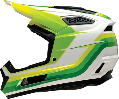 Z1R Dirt Maxx Helmet - Vortex - White/Green - 2XL 0110-9369