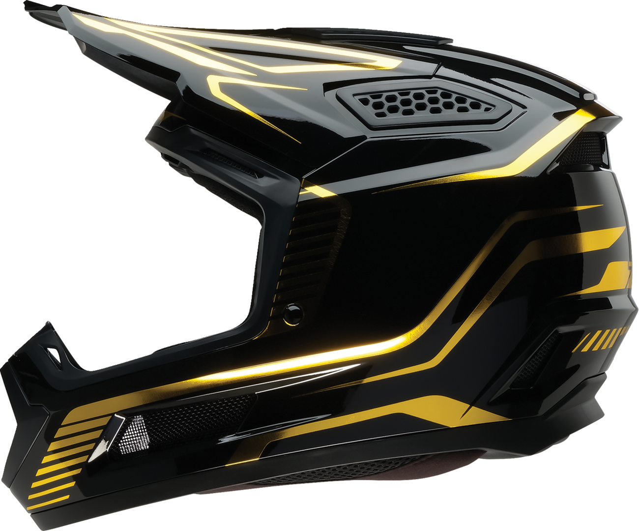 Z1R Dirt Maxx Helmet - Monogram - Black/Gold - XL 0110-9374