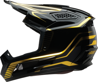 Z1R Dirt Maxx Helmet - Monogram - Black/Gold - 2XL 0110-9375