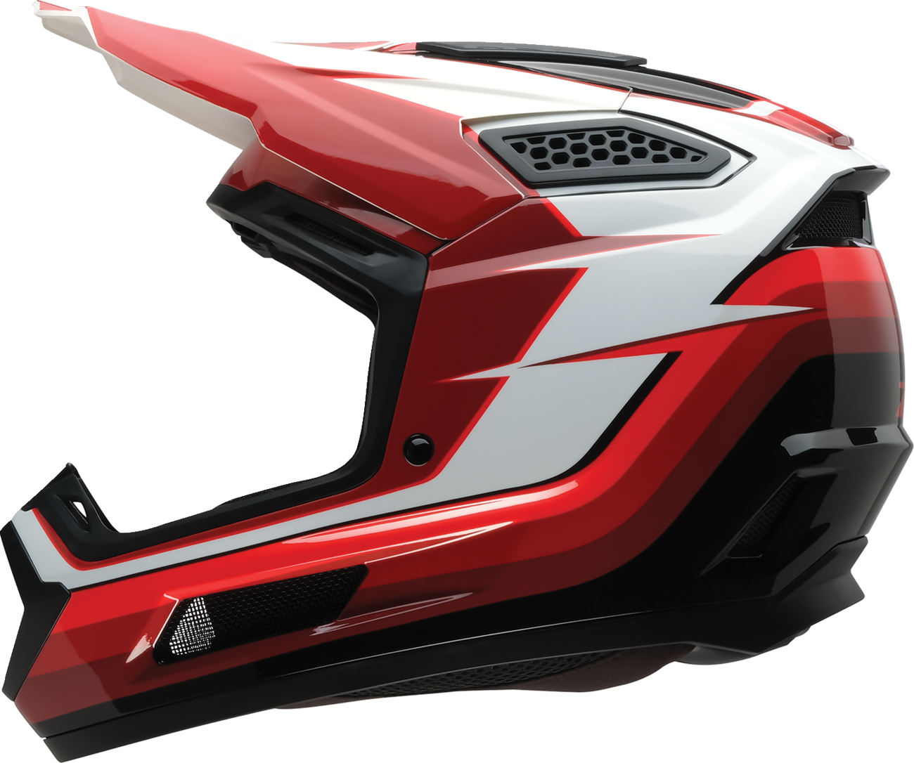 Z1R Dirt Maxx Helmet - Vortex - Red/White - Large 0110-9337