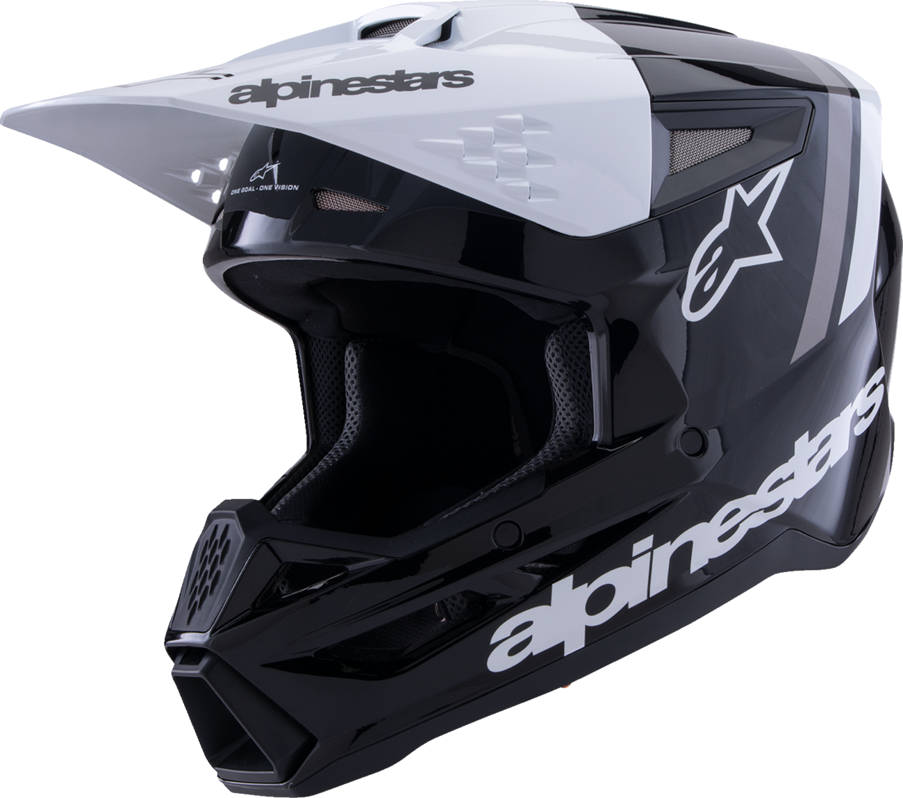 ALPINESTARS SM3 Helmet - Radium - Gloss Black/White/Gray - XS 8300826-1546-XS